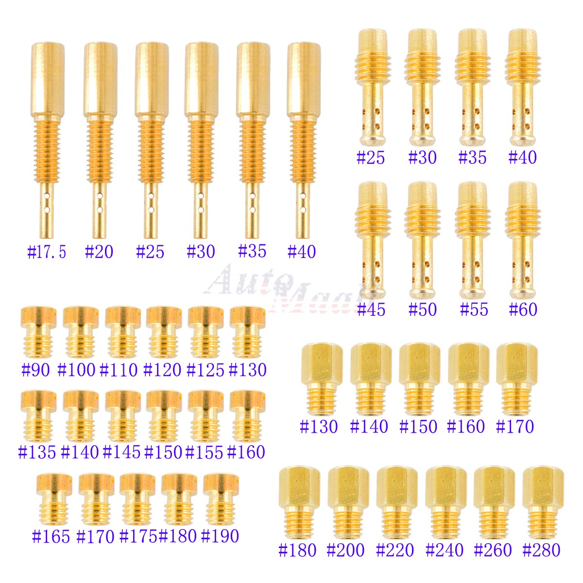 42pcs Carburetor Main Pilot Slow Jet Kit for Mikuni TM33-8012 TM36
