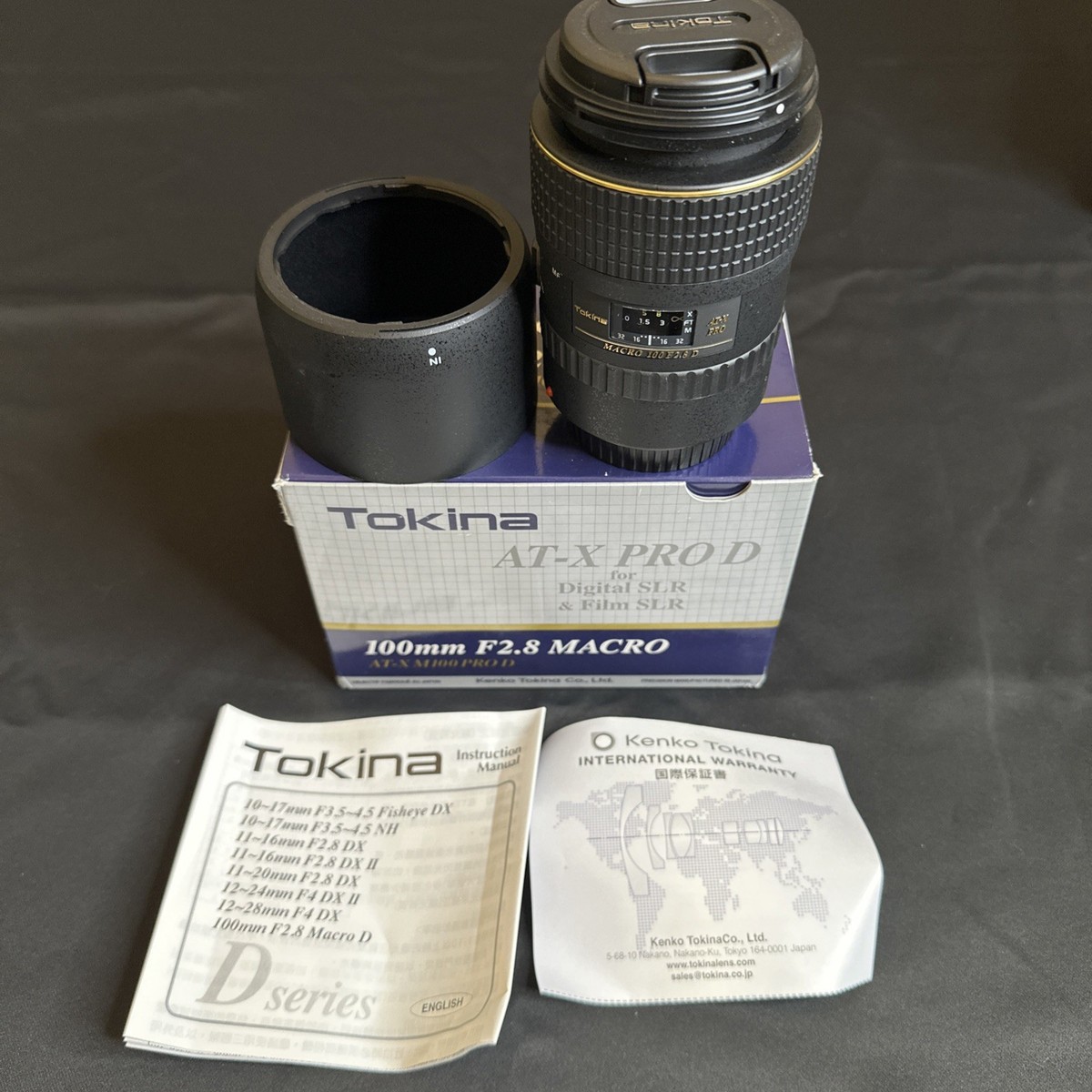 Tokina AT-X Pro D M100 100mm F2.8 Macro Camera Lens Nikon AI-AF