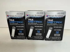(3) TRUE Metrix Self Monitoring Blood Glucose Strips 50 Count - 150 Total