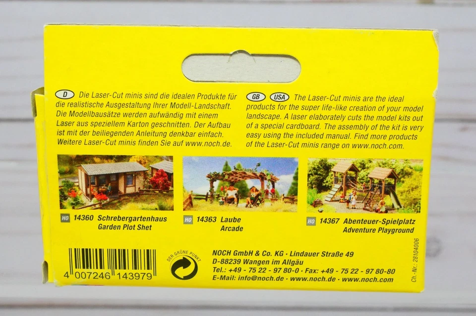 Noch Laser Cut Minis 14397, Sauna with a View Building Kit, HO Scale - Image 3 of 3