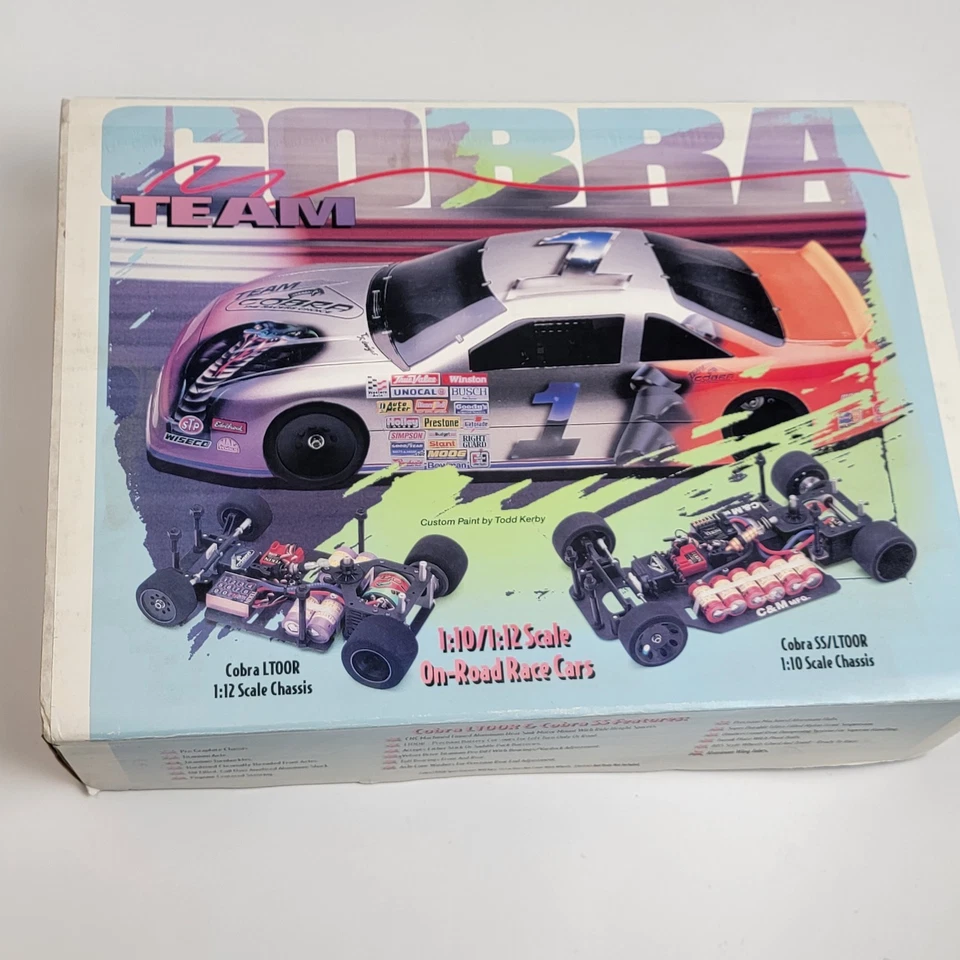 NIB Vintage Team Cobra 1/10th Graphite LTOOR Pan Car 7006V - Image 3 of 4