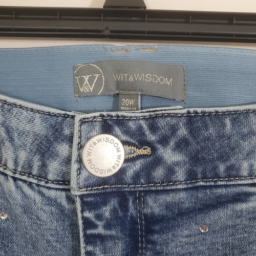 Democracy Wit Wisdom "Ab" Soluzione Bennet Stivaletto a malapena Jeans Strass Nuovo con etichette 20W - Foto 12 di 13