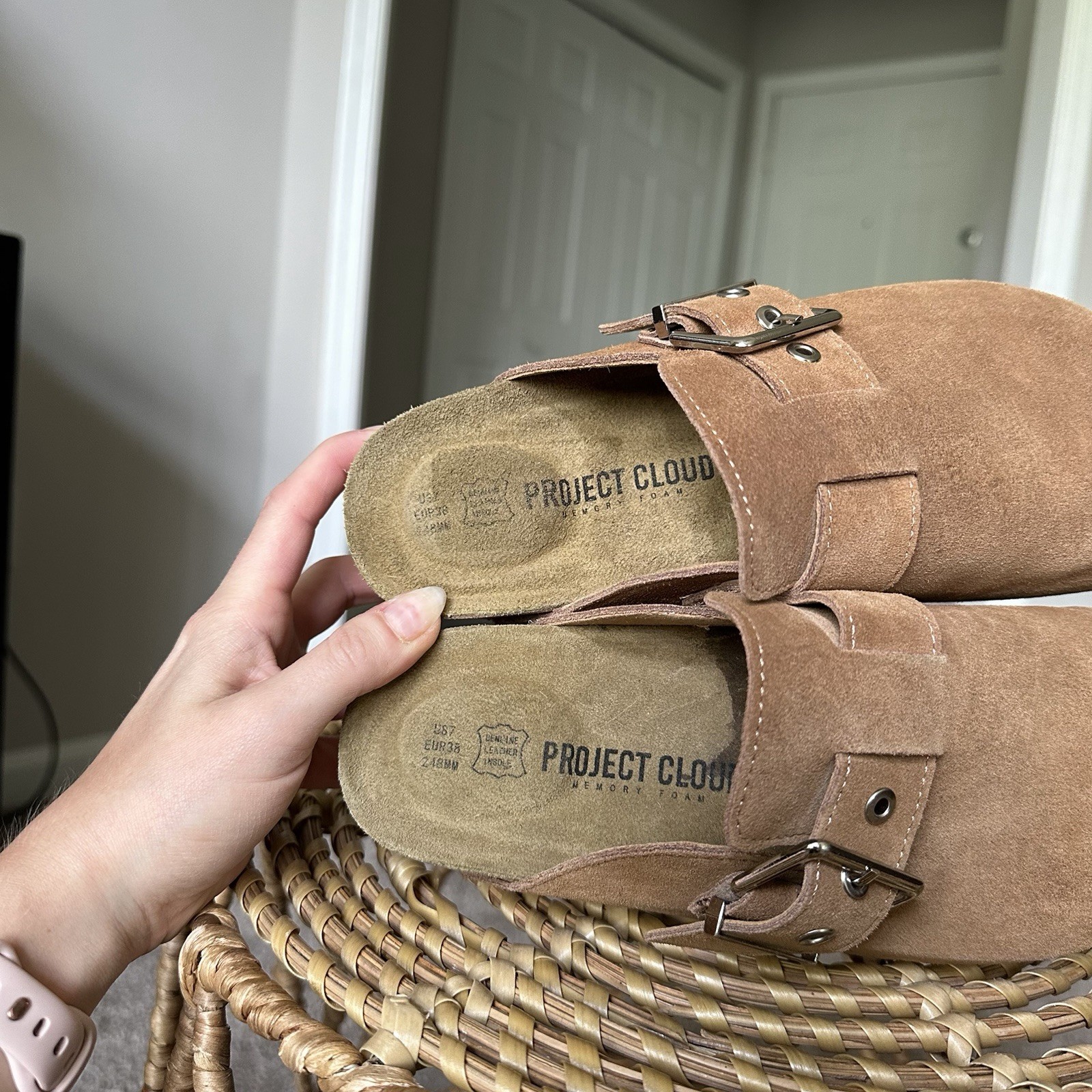 Project Cloud Chestnut Brown Platform Clogs Women… - image 6