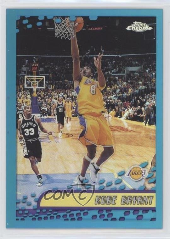 2001-02 Topps Chrome Refractor Kobe Bryant #50 HOF 1f1