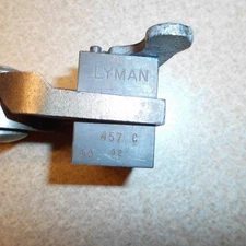 Lyman 457 Round Ball Single 1 Cavity Mould Mold Reloading W/ Handles