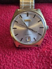 Vintage Vertex Revue Automatic Mens Watch Gold Plated, Spares or repair.