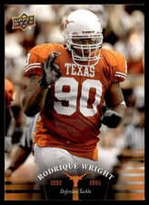 2011 Upper Deck University of Texas Rodrique Wright Texas Longhorns #75