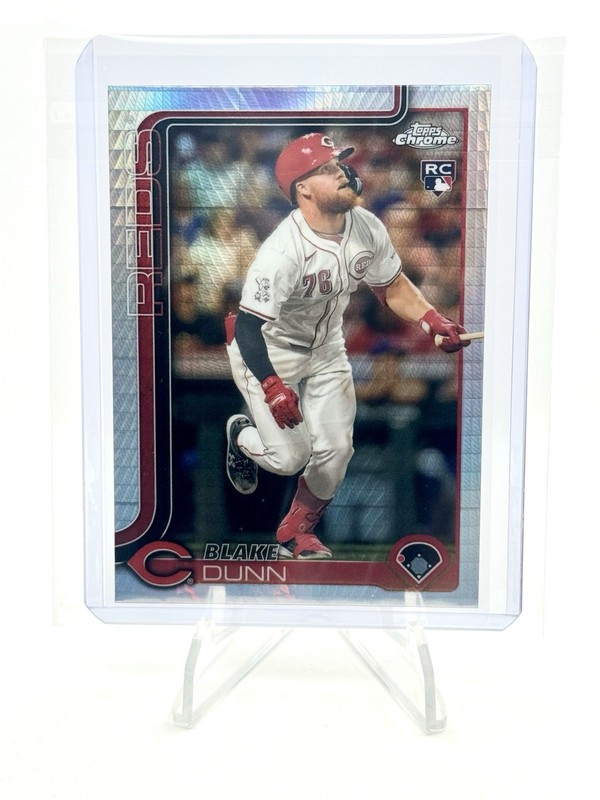 2025 Topps Chrome - Blake Dunn #161 - Prism Refractor (RC) - Cincinnati Reds