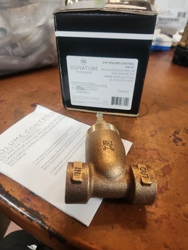 Signature Hardware 447696 Volume Control Rough-In Valve - 3/4" Connection - Picture 1 of 10