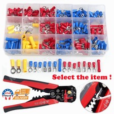 300/1200x Assorted Insulated Spade Ring Electrical Wire Connector Crimp Terminal