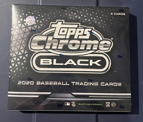 2020 Topps Chrome Black MLB Baseball Sealed HOBBY Box Encased Auto + Refractor