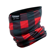 Eskimo Ice Fishing Gear Fleece Neck Gaiter Buffalo Plaid Scarf Hat One Size Warm