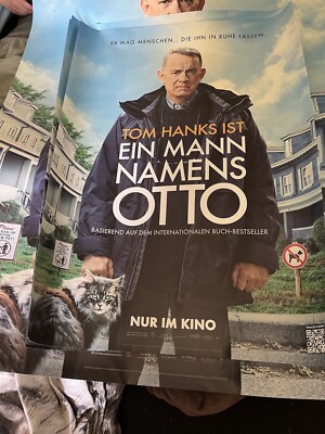 Ein Mann namens Otto - Tom Hanks - Rachel Keller - Filmposter A1 84x59cm gerollt