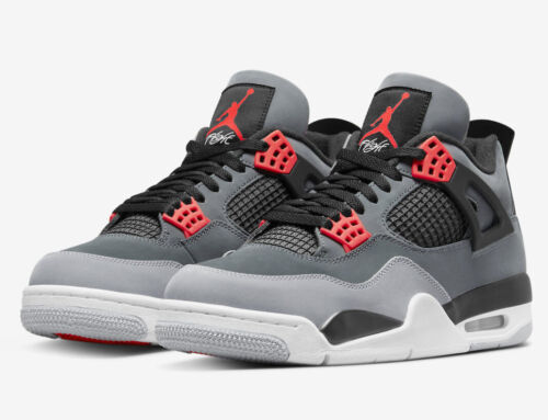 astronomy Mechanically electrode IN HAND - Air Jordan 4 Retro Infrared GS Grey Red - Size 6.5Y - 408452-061  | eBay