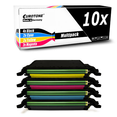 10x Patrone ersetzt Samsung CLP-660B 660B C660B K660B M660B Y660B