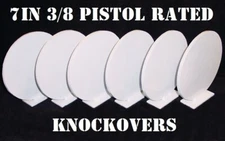 Steel Shooting Targets - 7 Inch Round Knockovers - NRA Action Pistol Plates
