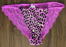 Size Medium Lace Back Low-Rise Bikini PINK by Victoria's Secret New