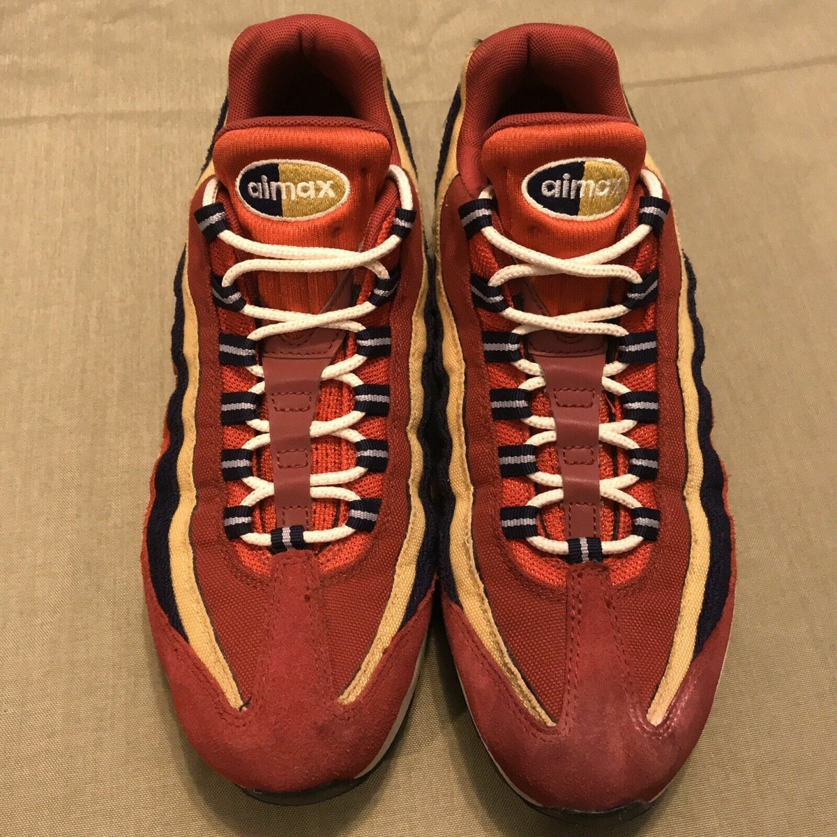 2018 Nike Mens Air Max 95 PRM Red Crush 538416-603 Size