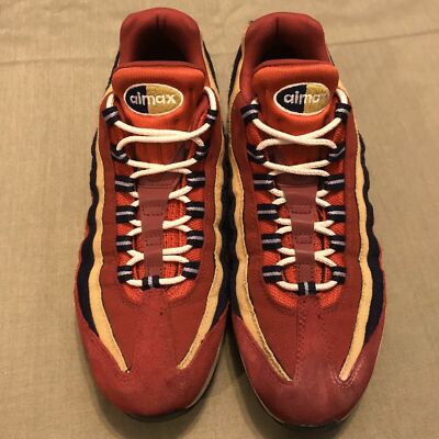 2018 Nike Mens Air Max 95 PRM Red Crush 538416-603 Size 884499401391| 