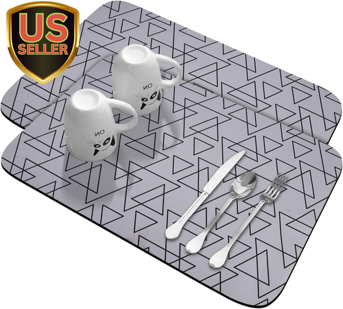 2 Pack Drying Mat Coffee Mat Super Absorbent Drying Mat Large Dish Drying Mats f