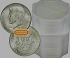 Roll of 20, 1965-1969 Kennedy 40% Silver Half Dollars, $10 Face Value -#B419