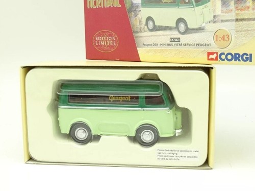 Modèle Réduit Corgi Heritage 1/43 Fourgon Peugeot D3A Pub Atlantic - Neuf, échelle 1:43