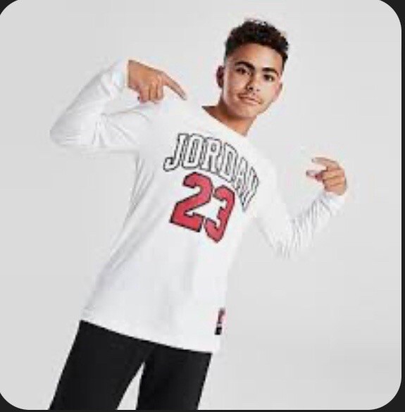 Jersey Flight Long Sleeve Crew Neck - White Jersey Flight Long Sleeve Crew Neck - White