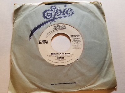 HEART - This Man is Mine 1982 PROMO 7'' Classic Rock Ann Wilson 