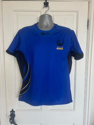BLK Western Force Australia Super Rugby 2018 Home Shirt/Trikot - Large - Neuwertig