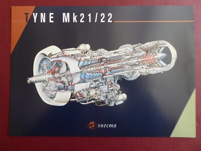 1995 DOCUMENT PUB SNECMA ROLLS MTU TYNE MK21/22 FLUGZEUG ENGINE TRANSALL ATL2