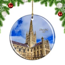 UK England Norwich Cathedral Christmas ornament city travel souvenir