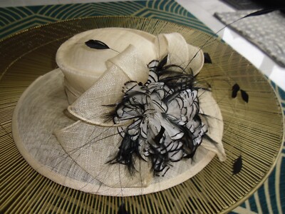 stunning ladies wide formal wedding hat UK