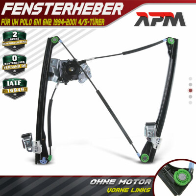 Fensterheber Elektrisch Vorne Links für VW Polo 6N1 94-99 6N2 94-01 Schrägheck