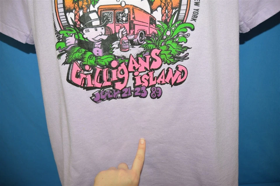 Camiseta De Colección Años 80 CLASE ACT III VANNIN' ON GILLIGAN'S ISLAND CUSTOM VANS NOREAST Foto 3 de 4
