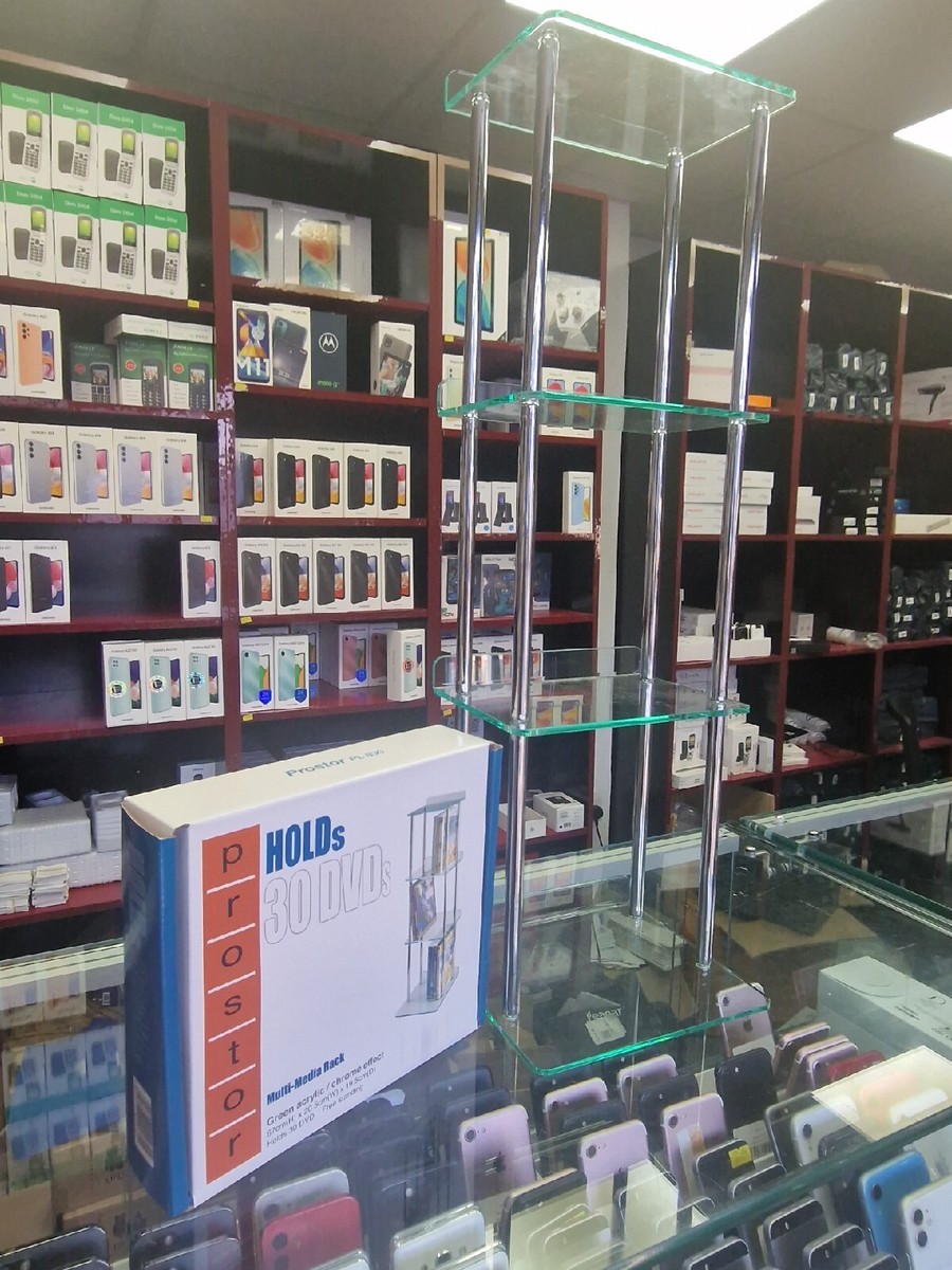 Vape Bottle and CD Retail Acrylic Display Stands - 4 Shelf 67cm x 20.5cm  x19.5