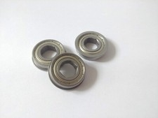 (QTY 30) 1/2 Inch Hex Bearings Flanged, FRC Robots (0.5" hex bearing, 1.125"OD)