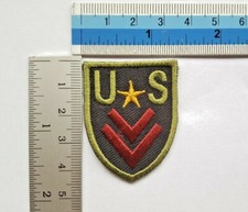 U S Soldier Iron Sew On Patch Embroidered Badge Applique HTF NEW