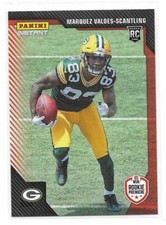 2018 Panini Instant Marquez Valdes-Scantling RPS First Look Rookie Card /205. rookie card picture