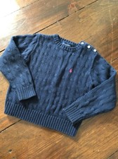 Ralph Lauren Navy Blue Kids Sweater 100 cotton Size 4