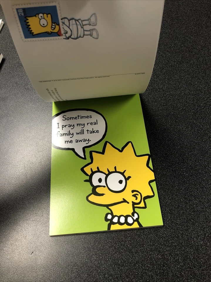 The Simpsons Stamped Postal Cards set of 20 - Image 4 of 4