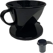 #2 Cone Style Pour Over Coffee Dripper, Portable Pour Over Coffee Filter 1-6 Cup