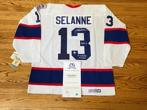 teemu selanne signed jersey