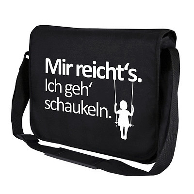 I've had enough I'm going to swing Fun Sayings Motif Shoulder Bag Messenger Bag