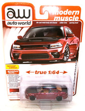 2024 AUTO WORLD MODERN MUSCLE RED 2021 DODGE CHARGER SRT HELLCAT REDEYE