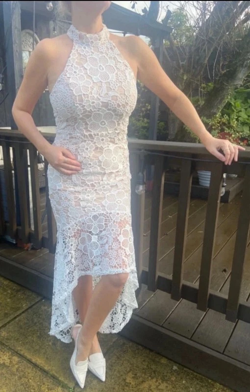 self portrait lace peplum midi dress Self-portrait Lace Peplum Midi Dress