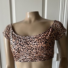 VICTORIA  S SECRET Swim Suit Top Animal Print Size M Multi NWT