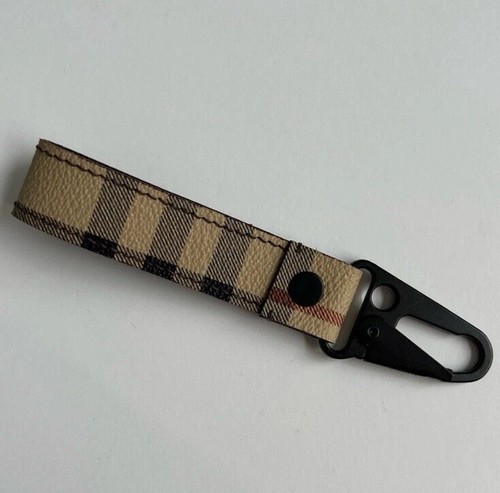 Burberry upcycled custom keychain