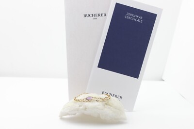 Bucherer Armband 18k Rosegold 1 Amethyst & 39 Diamanten 0,15ct. ca. 6,8g