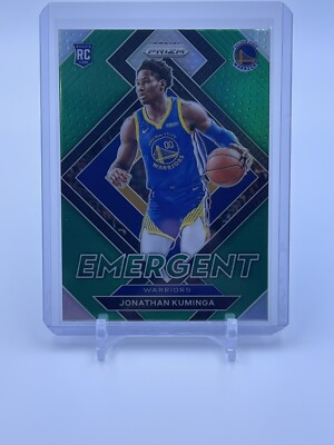 2021-22 Panini Prizm Jonathan Kuminga Green Emergent Rookie SP GS 2021-22 Panini Prizm Jonathan Kuminga Green Emergent Rookie SP GS