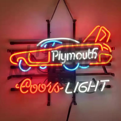 Coors Light Beer Racing Car Muscle Classic Garage Neon Sign 20''x16'' Lamp Motor